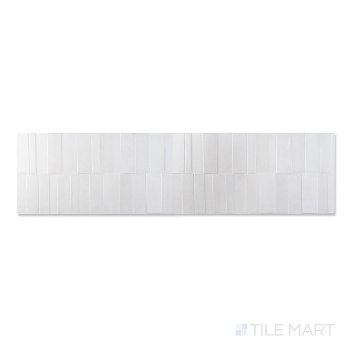 Bird's-eye view of a single Slant Bone panel, highlighting its raised relief and understated matte finish.