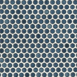 360° Lagoon 3/4" Penny Round Gloss Glazed Porcelain Mosaic
