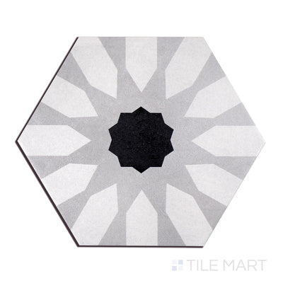 Allora Glazed Porcelain Decorative Field Tile 8-1/2X10 Fiore Matte