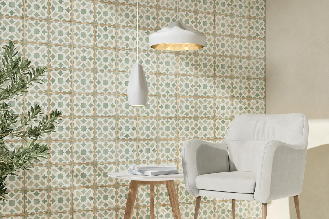 Casablanca Glazed Ceramic Field Tile 5X5 Malik Matte