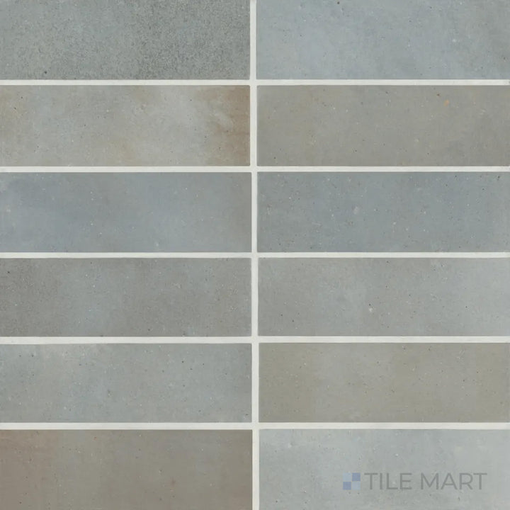 Celine Glazed Porcelain Field Tile 2X6 Blue Matte