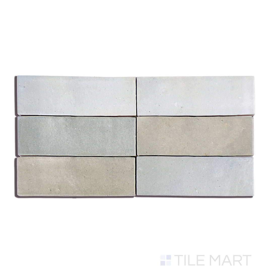 Celine Glazed Porcelain Field Tile 2X6 Blue Matte