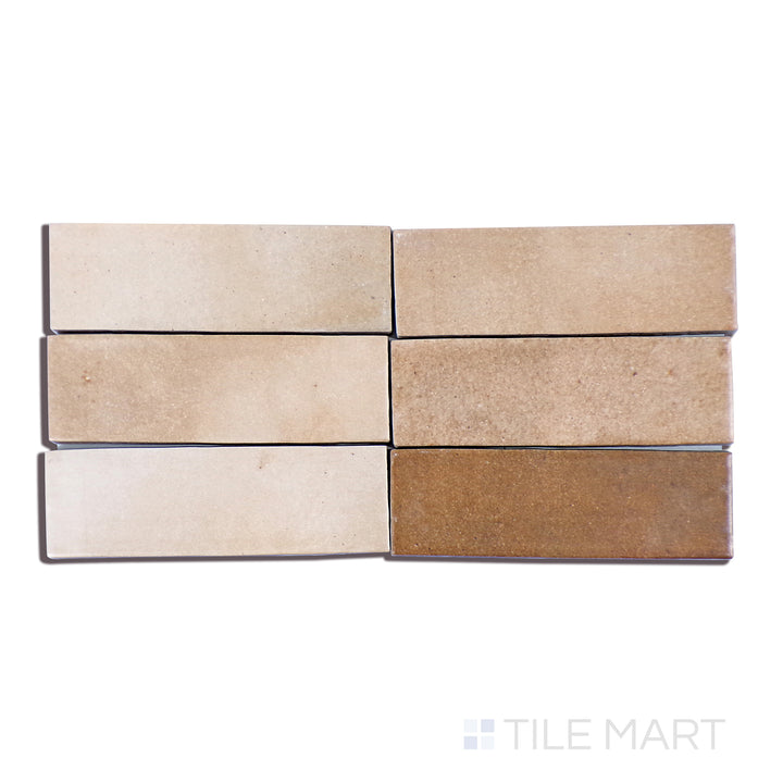 Celine Glazed Porcelain Field Tile 2X6 Cotto Matte