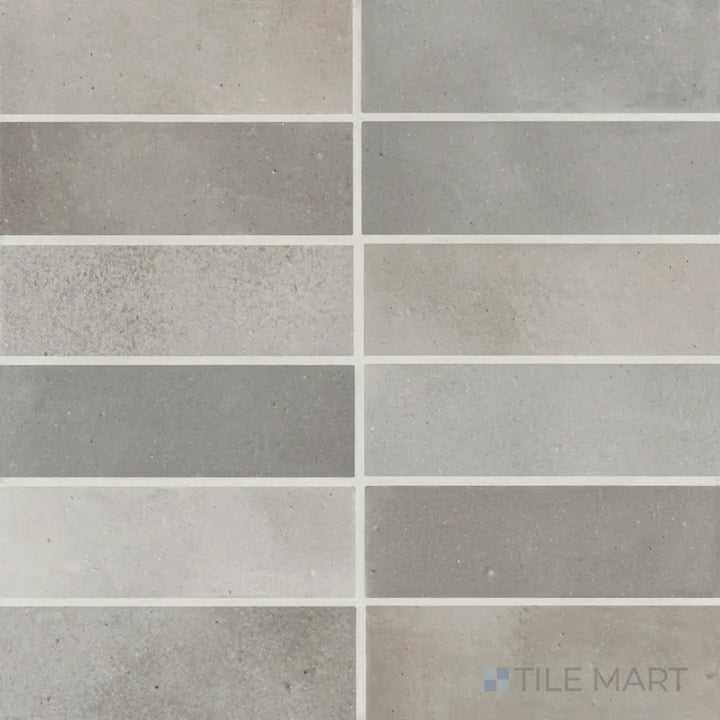 Celine Glazed Porcelain Field Tile 2X6 Greige Matte