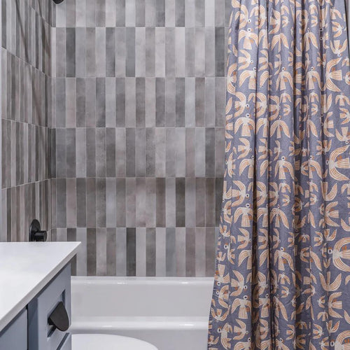 Celine Greige 2.5X12 Matte Glazed Porcelain Subway Tile