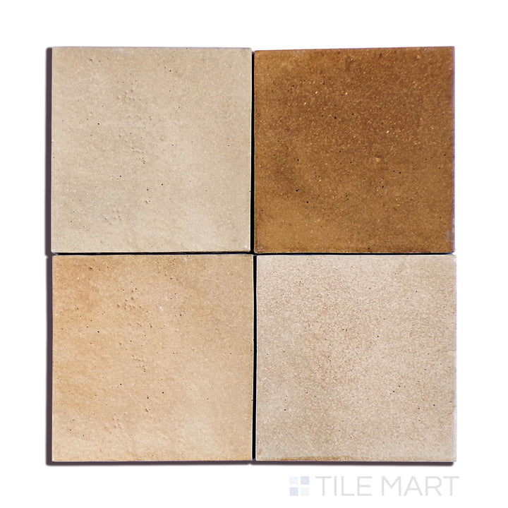 Celine Glazed Porcelain Field Tile 4X4 Cotto Matte