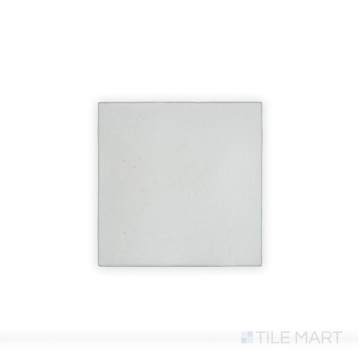 A close-up look at Celine White 4X4 Matte Glazed Porcelain tile showcases its crisp white tone and smooth matte texture, offering a clean and contemporary appeal.