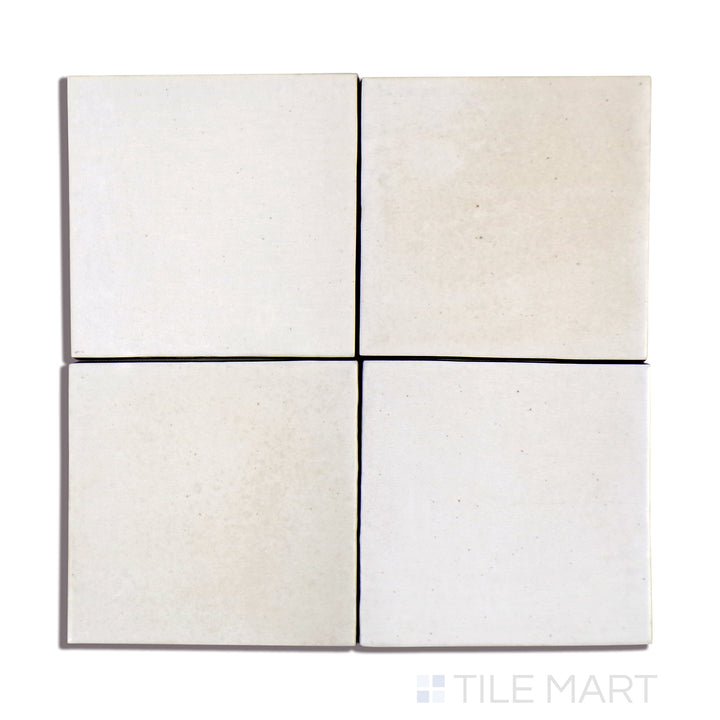 Celine Glazed Porcelain Field Tile 4X4 White Matte