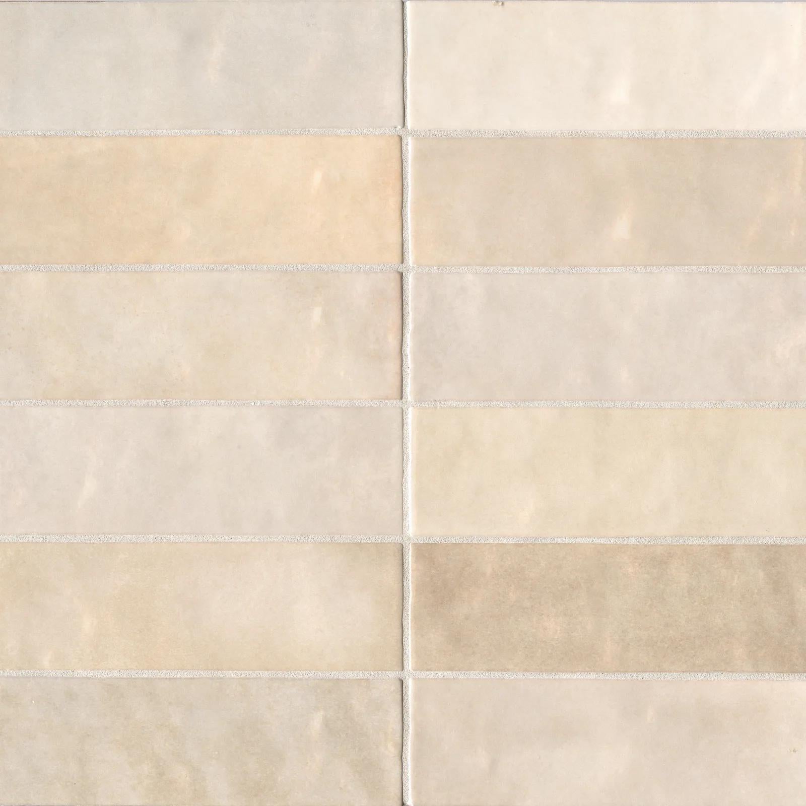Cloe Crème 2.5X8 Gloss Glazed Ceramic Subway Tile | Tilemart