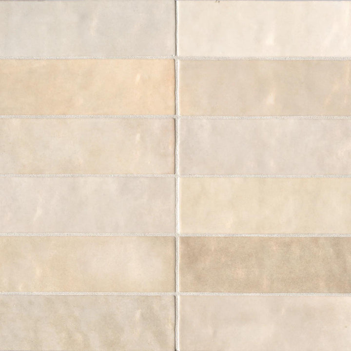 Cloe Glazed Ceramic Field Tile 2-1/2X8 Crème Gloss