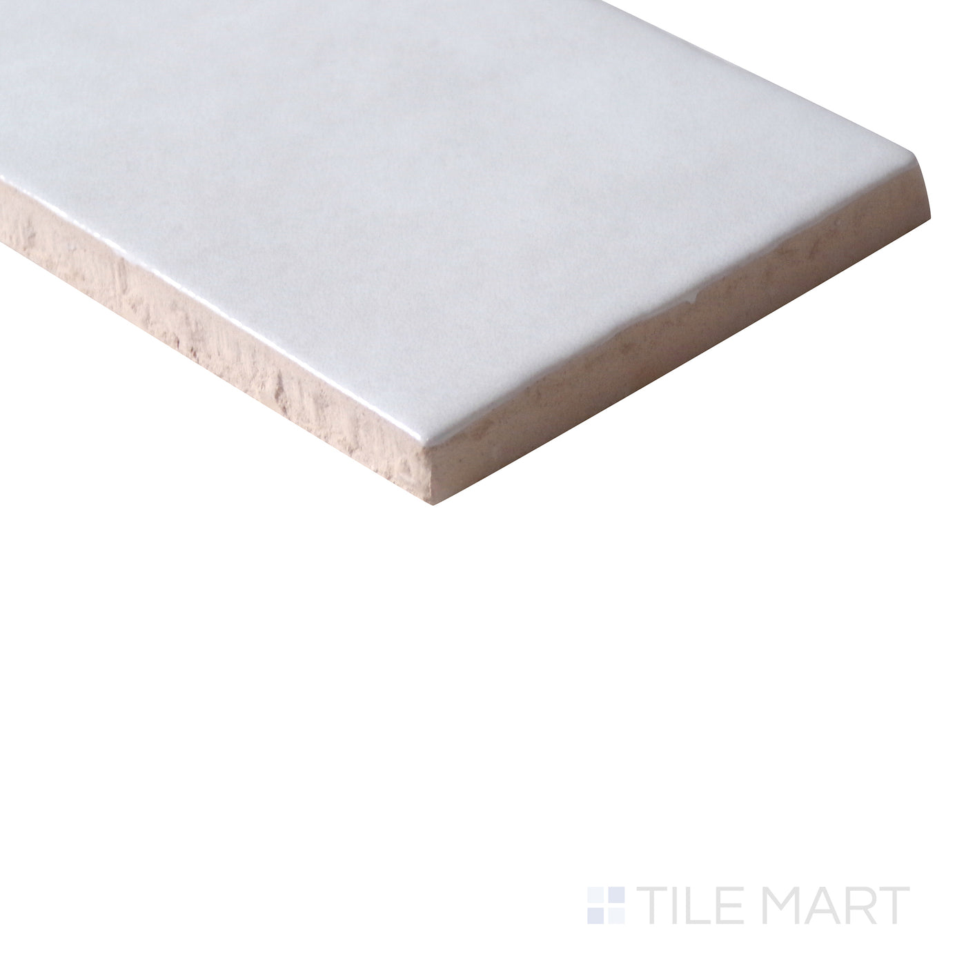Cloe Glazed Ceramic Field Tile 2-1/2X8 White Gloss
