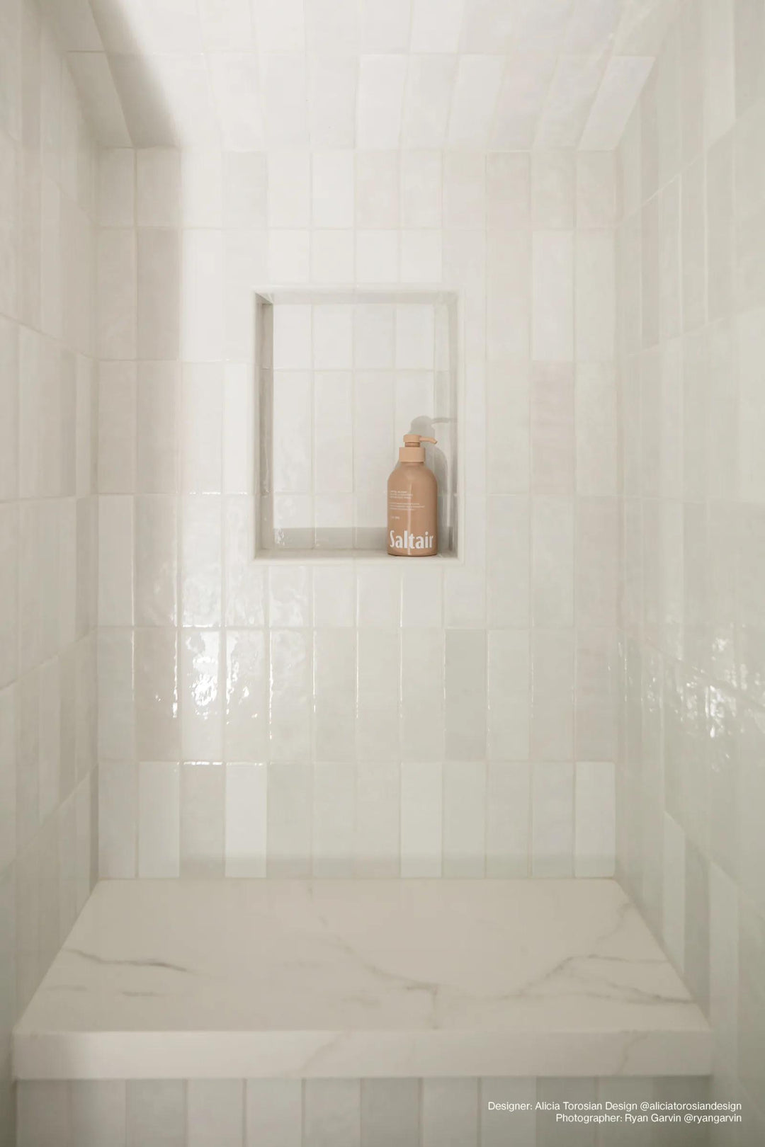 A timeless white tile with a polished gloss, brightening any space with Cloe White 2.5X8 Gloss Glazed Ceramic.