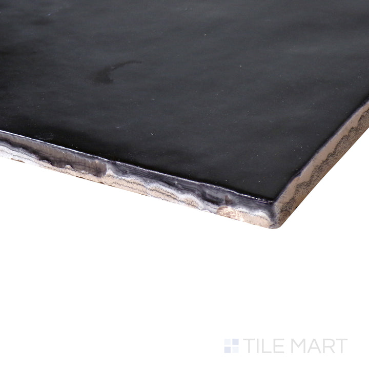 Cloe Glazed Ceramic Field Tile 5X5 Black Gloss