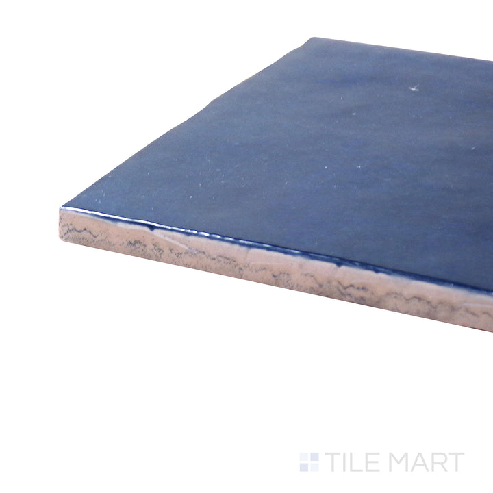 Cloe Glazed Ceramic Field Tile 5X5 Blue Gloss
