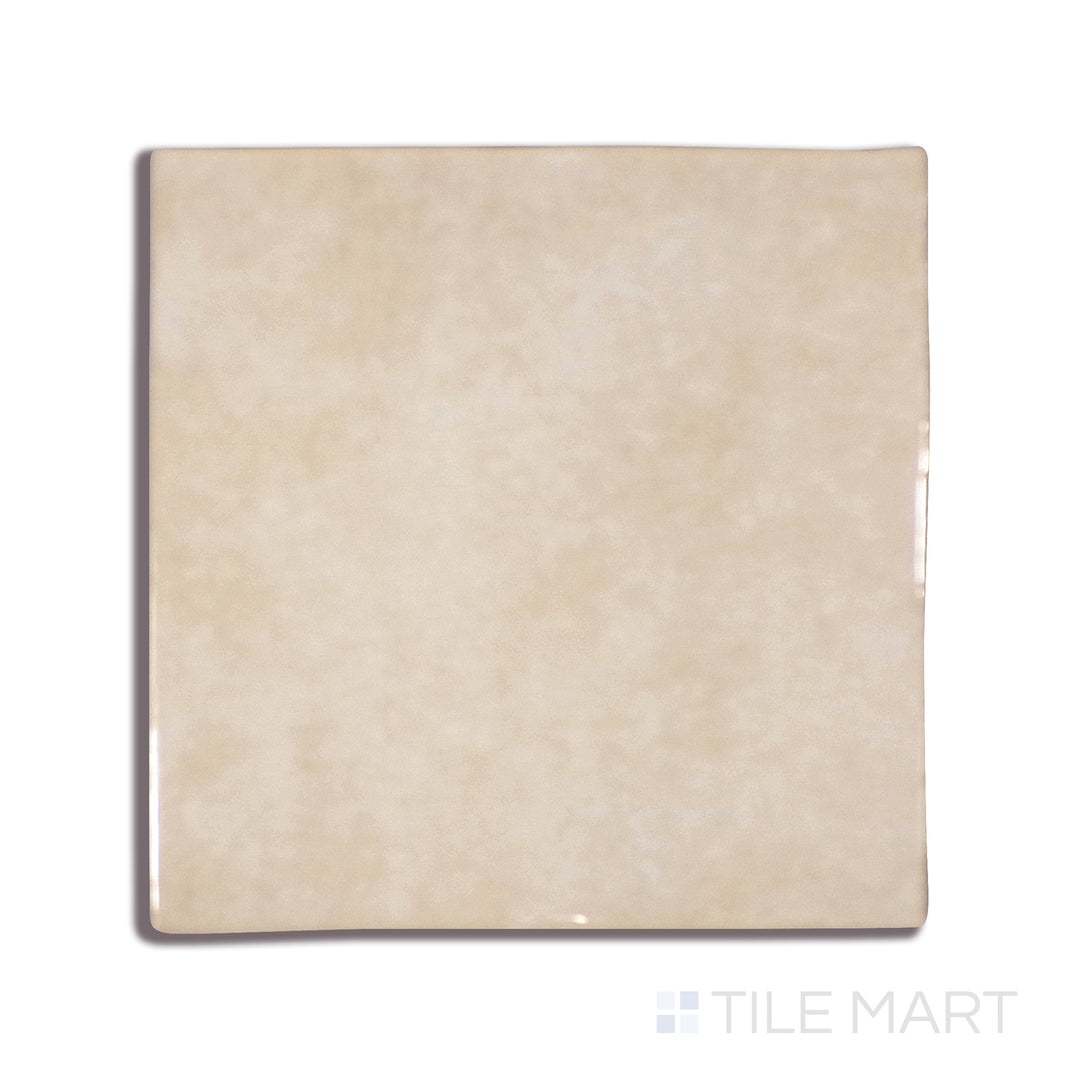 Cloe Glazed Ceramic Field Tile 5X5 Crème Gloss