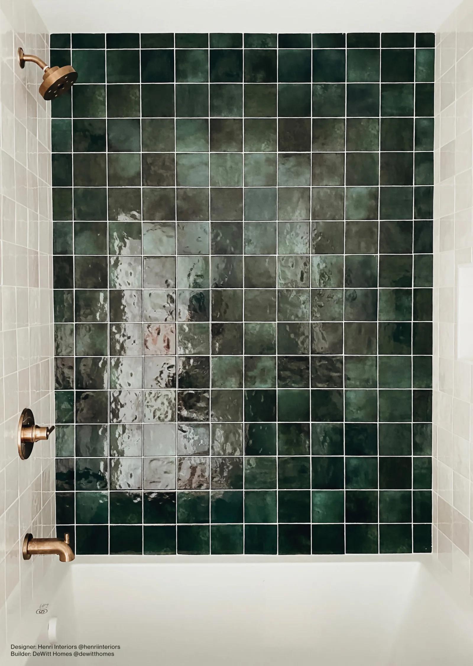 Cloe Green 5X5 Gloss Glazed Ceramic | Tilemart