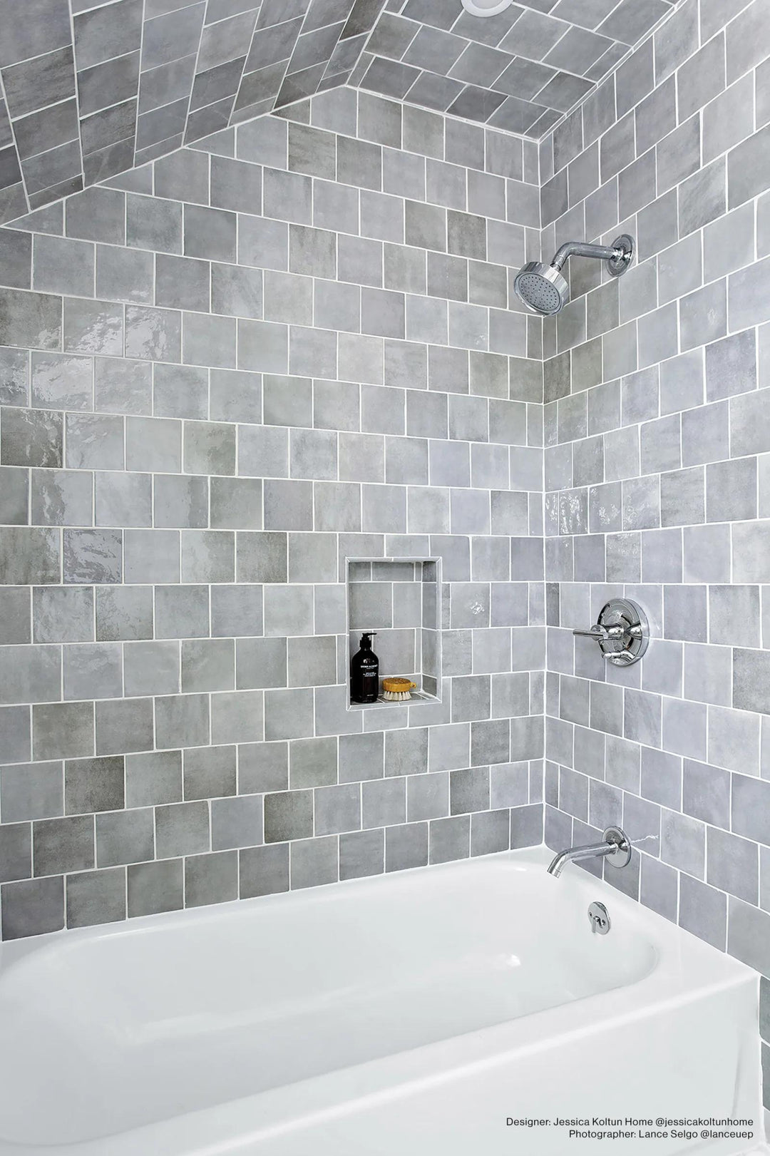 Cloe Glazed Ceramic Field Tile 5X5 Grey Gloss