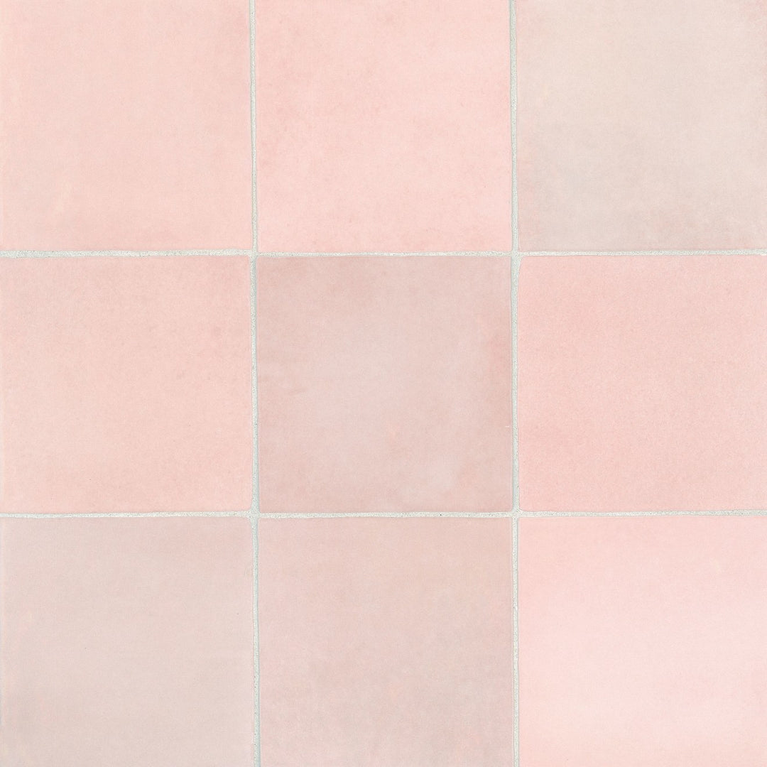 Cloe Glazed Ceramic Field Tile 5X5 Pink Gloss