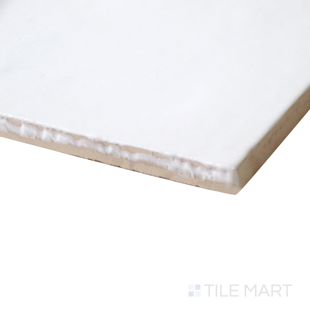 Cloe Glazed Ceramic Field Tile 5X5 White Gloss