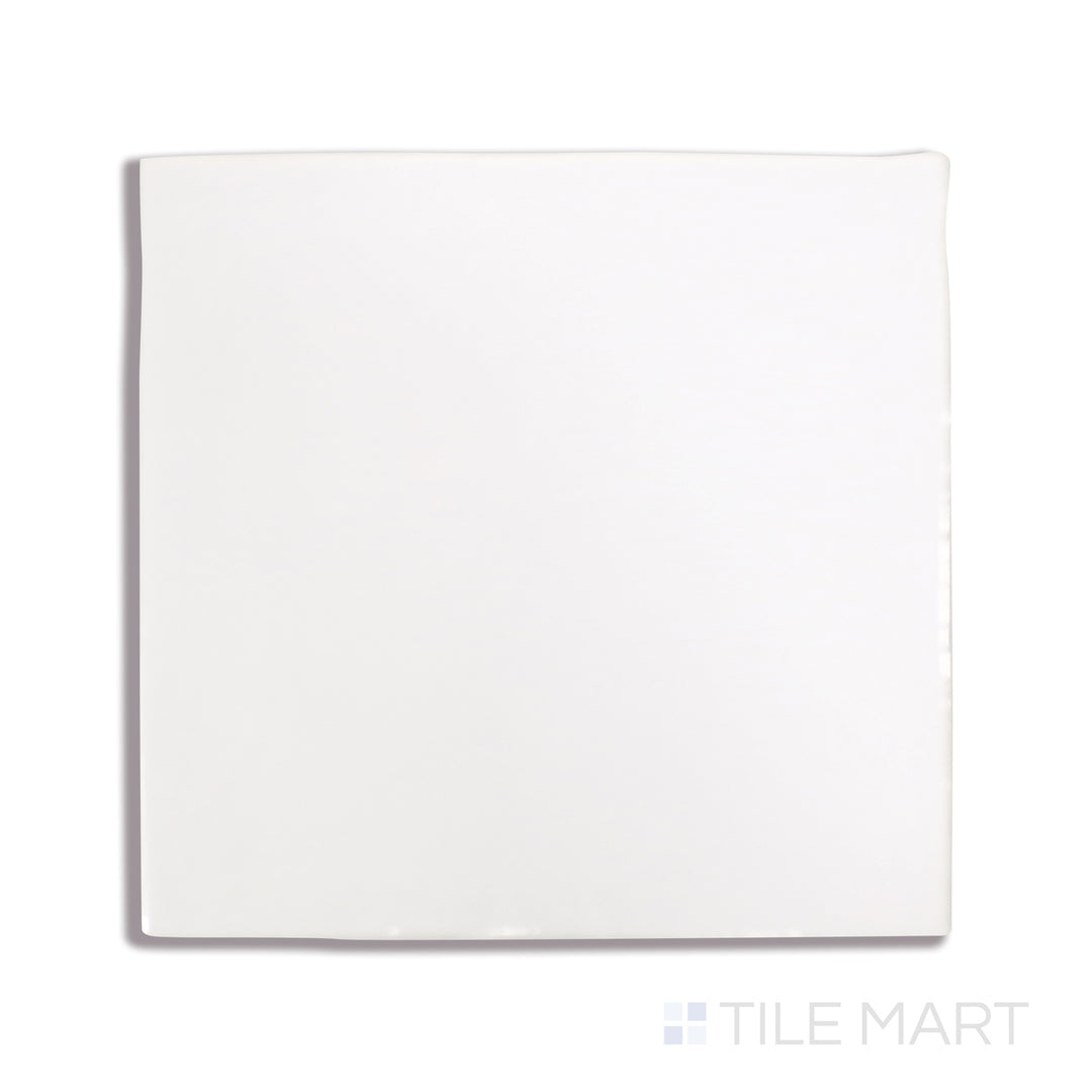 Cloe Glazed Ceramic Field Tile 5X5 White Gloss