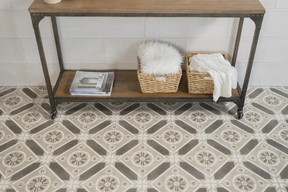 A splendid combination of matte and glazed textures, enhancing spaces with Enchante Splendid 8X8 Matte Glazed Color Body Porcelain.