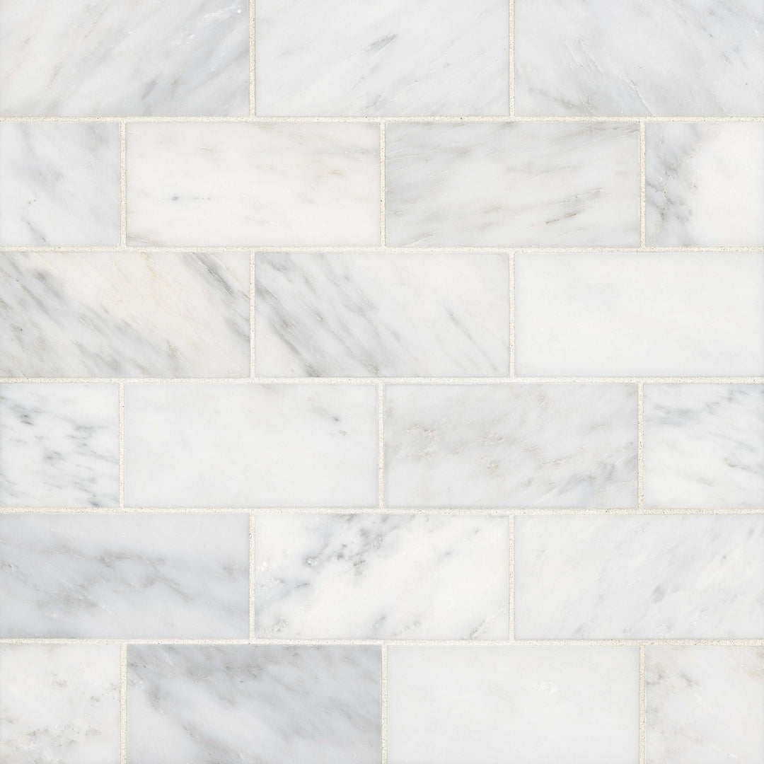 Ferrara Stone Field Tile 3X6 Bianco Honed