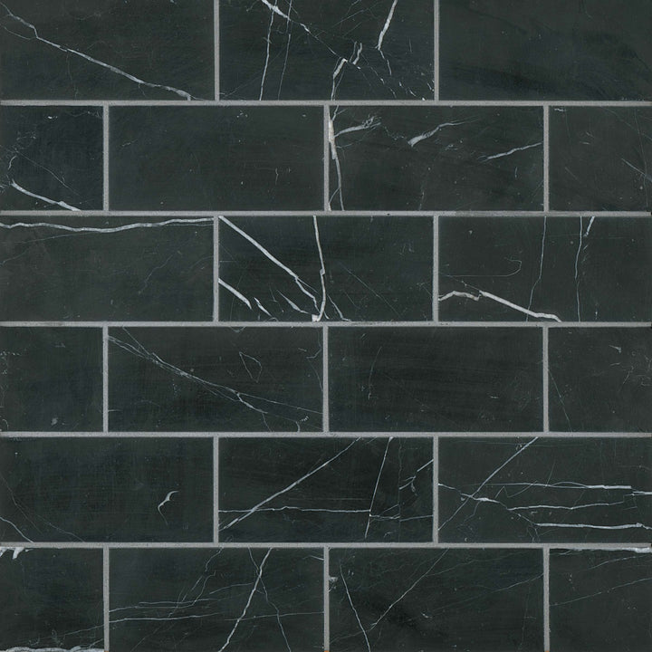 Ferrara Stone Field Tile 3X6 Nero Honed