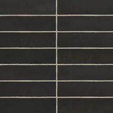 Makoto Kuroi Black 2.5X10 Matte Ceramic Subway Tile