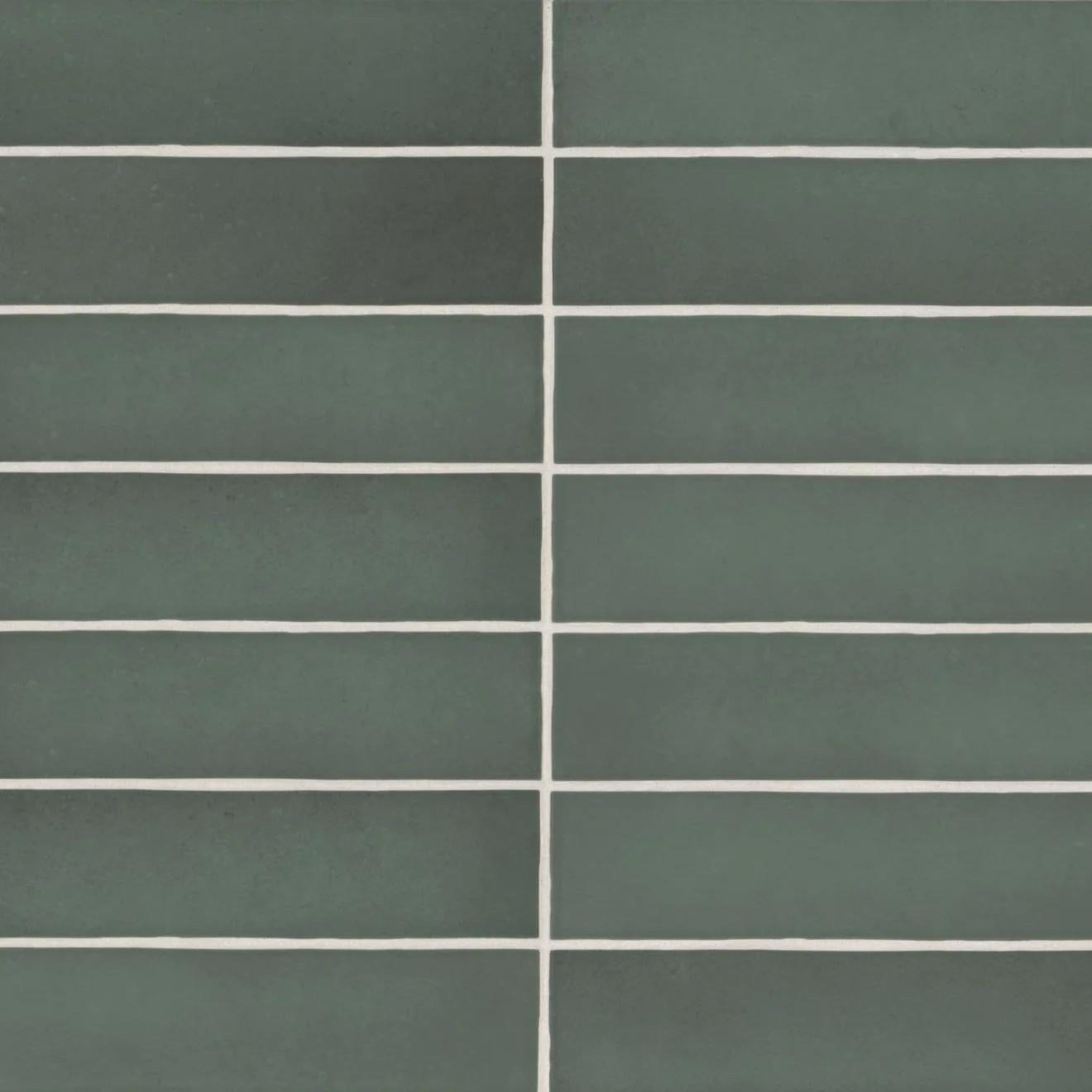 Makoto Midori Green 2.5X10 Matte Ceramic | Tilemart
