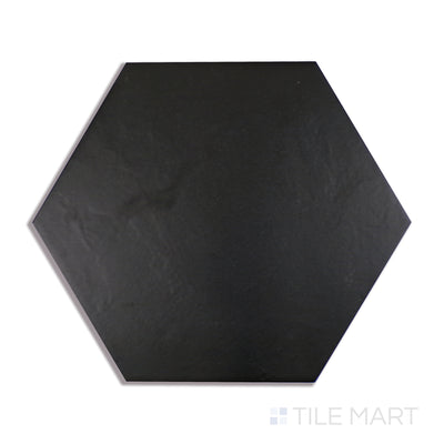 Makoto Porcelain Field Tile 10X11-1/2 Kuroi Black Matte