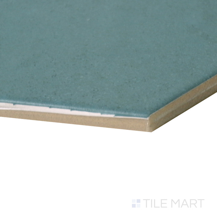 Makoto Porcelain Field Tile 10X11-1/2 Midori Green Matte