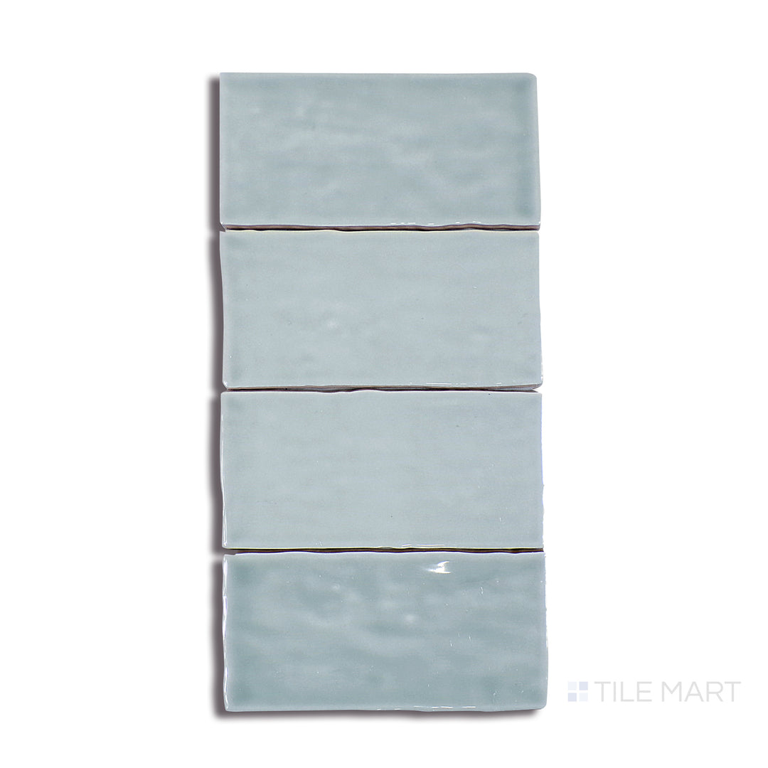 Marin Glazed Ceramic Field Tile 2.5X5 Aloe Green Gloss