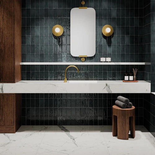 Marin Midnight Tide 2.5X5 Gloss Glazed Ceramic Subway Tile