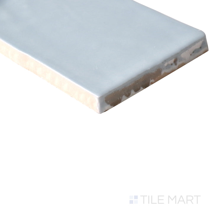 Marin Glazed Ceramic Field Tile 2.5X5 Misty Blue Gloss