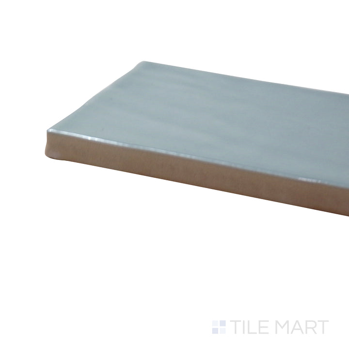 Marin Glazed Ceramic Field Tile 2.5X5 Misty Blue Gloss