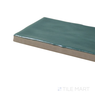 Marin Glazed Ceramic Field Tile 2.5X5 Ocean Teal Gloss