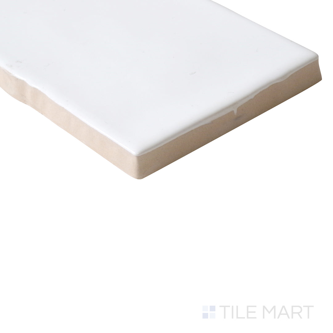 Marin Glazed Ceramic Field Tile 2.5X5 Pearl White Gloss