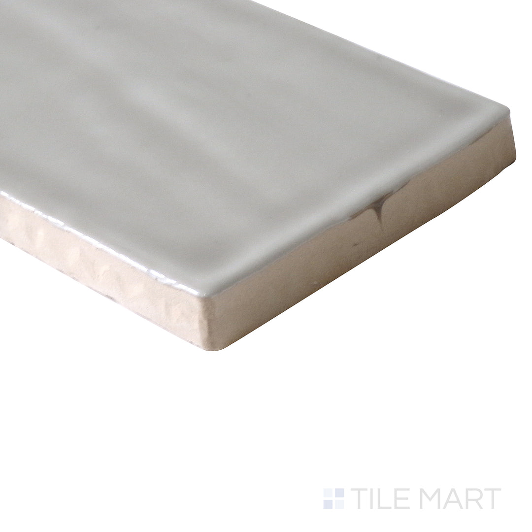 Marin Glazed Ceramic Field Tile 2.5X5 Pebble Gray Gloss