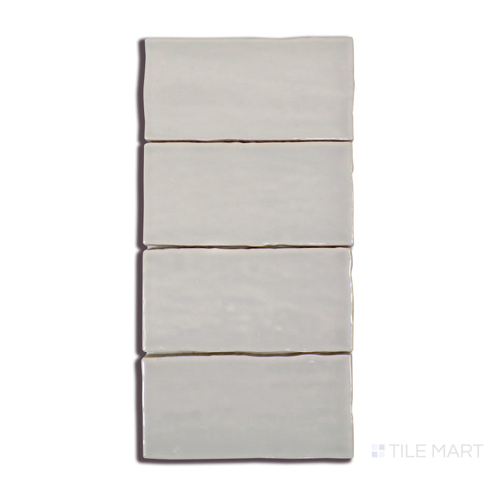 Marin Glazed Ceramic Field Tile 2.5X5 Pebble Gray Gloss