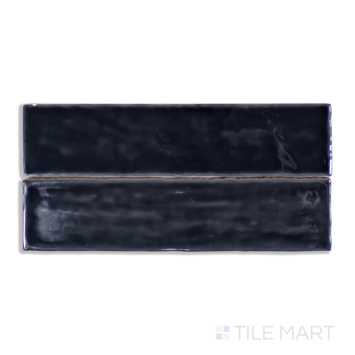 Marin Glazed Ceramic Field Tile 2.5X10 Black Sea Gloss