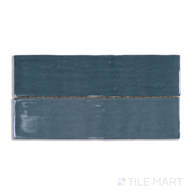 Marin Glazed Ceramic Field Tile 2.5X10 Midnight Tide Gloss