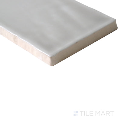 Marin Glazed Ceramic Field Tile 2.5X10 Pebble Gray Gloss
