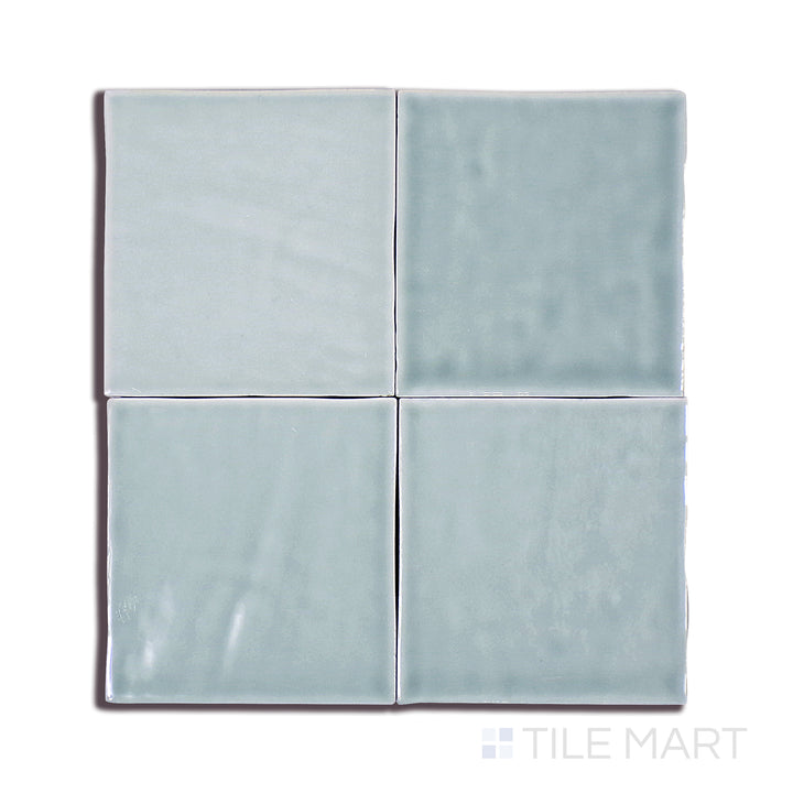 Marin Glazed Ceramic Field Tile 4X4 Aloe Green Gloss
