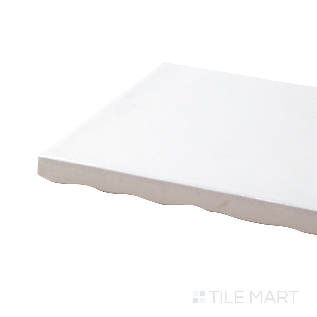 Marin Glazed Ceramic Field Tile 4X4 Pearl White Gloss