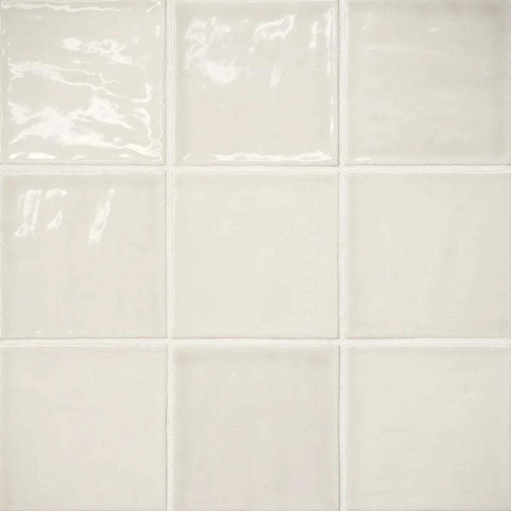 Marin Glazed Ceramic Field Tile 4X4 Sand Dollar Gloss