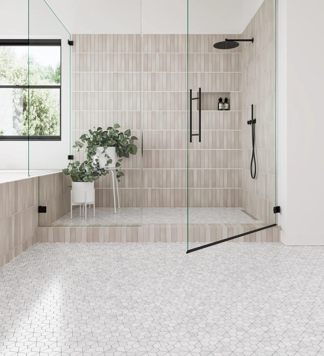 Carrara White Marble Mosaic Tile Hexagon Tiel Natural Stone Bath Shower Tile Carrara White Marble Mosaic Tile Hexagon Tiel Natural Stone Bath Shower Tile