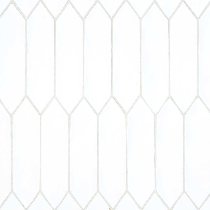 Aerial perspective of Reine White 3X12 Matte Glazed Ceramic, featuring a crisp white tone with a matte glaze, ideal for brightening interiors with a clean and modern touch.