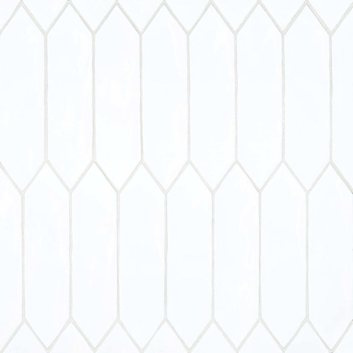 Reine Glazed Ceramic Field Tile 3X12 White Gloss