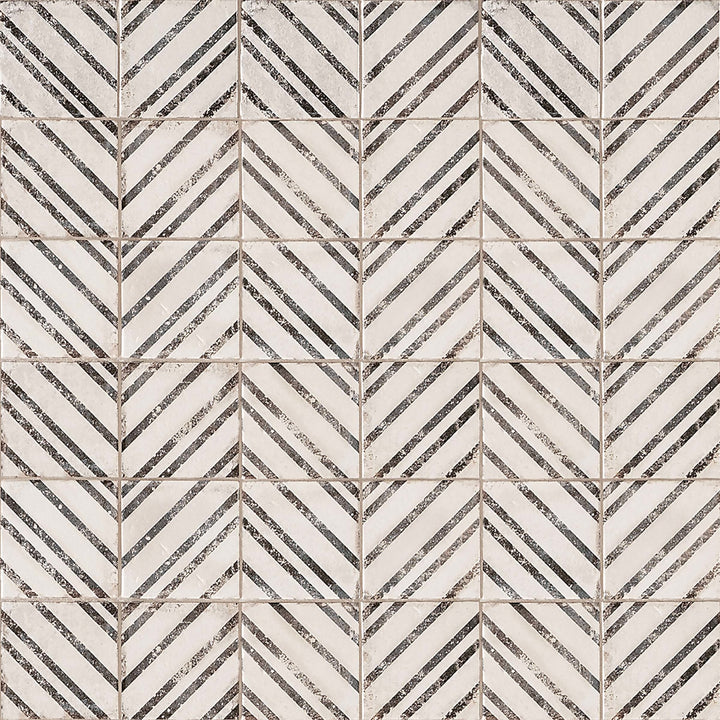 Vivace Glazed Porcelain Pressed Decorative Tile 4X4 Incline Rice Matte