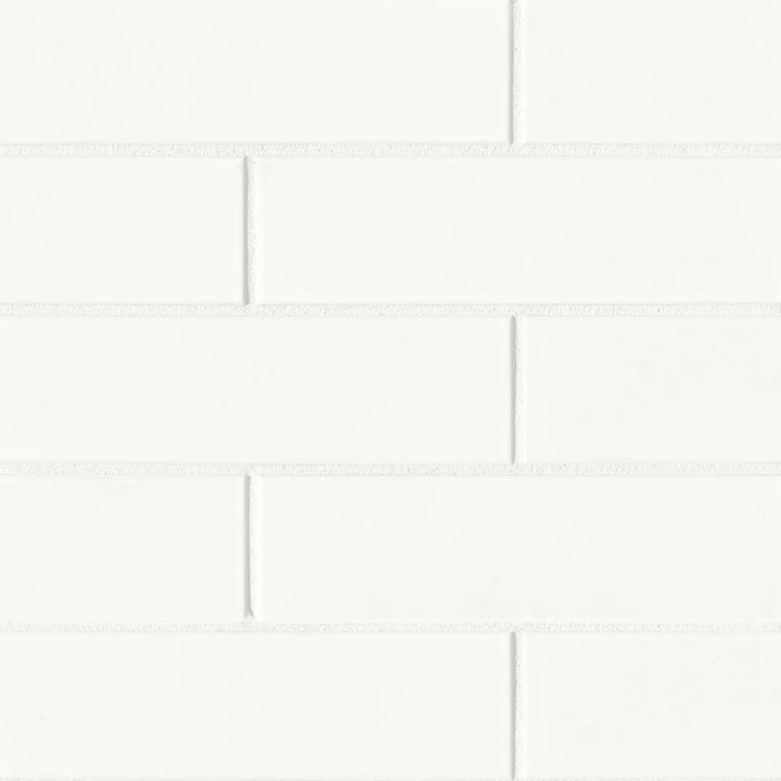 Zenia Glazed Porcelain Field Tile 2-1/2X9 Milky Way Gloss